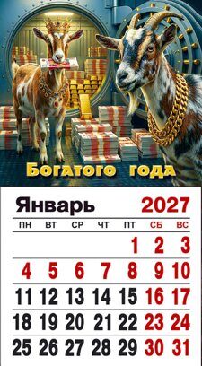 Календарь отрывной на магните №52 в бланке заказа